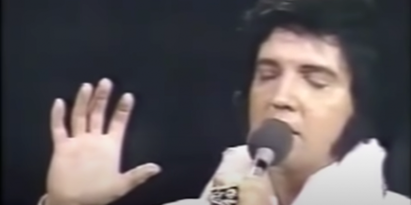 1977 Performance Of Elvis Presley Singing 'How Great Thou Art'