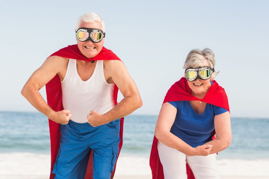 older adults superheroes