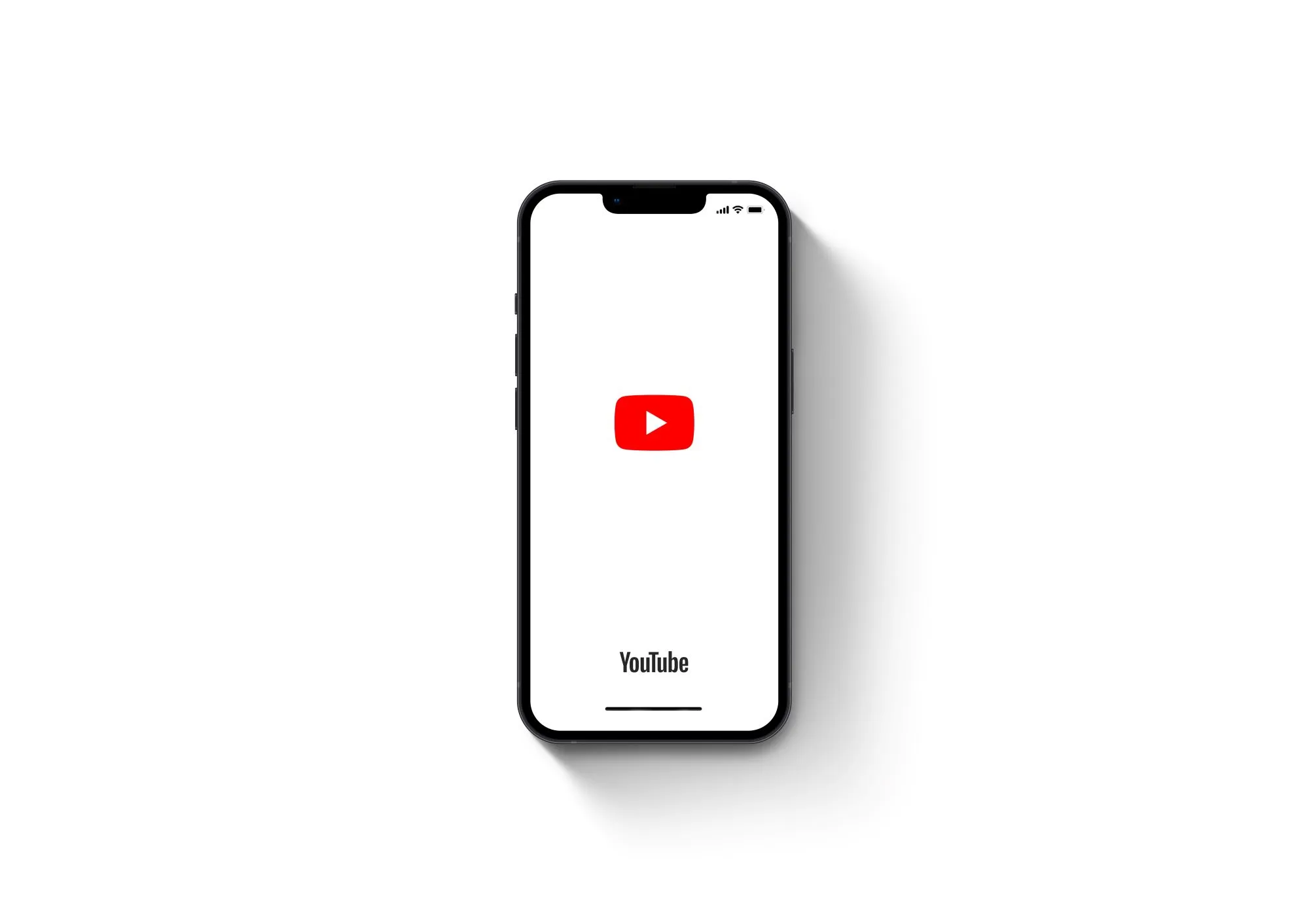 youtube icon on a phone