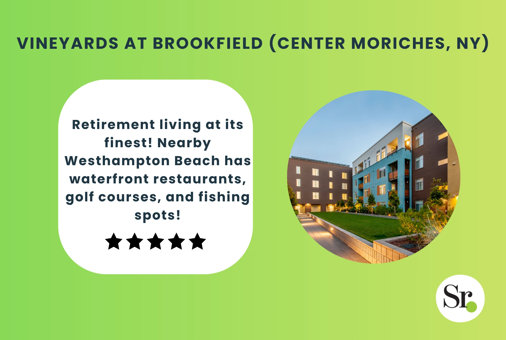 Vineyards at Brookfield (Center Moriches, NY) senior resource recommends best retirement communities near new york city