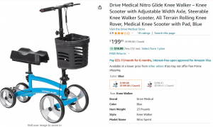 Drive Medical Nitro Glide Knee Walker, $199.00 screen shot
