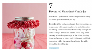 valentine's mason jar
