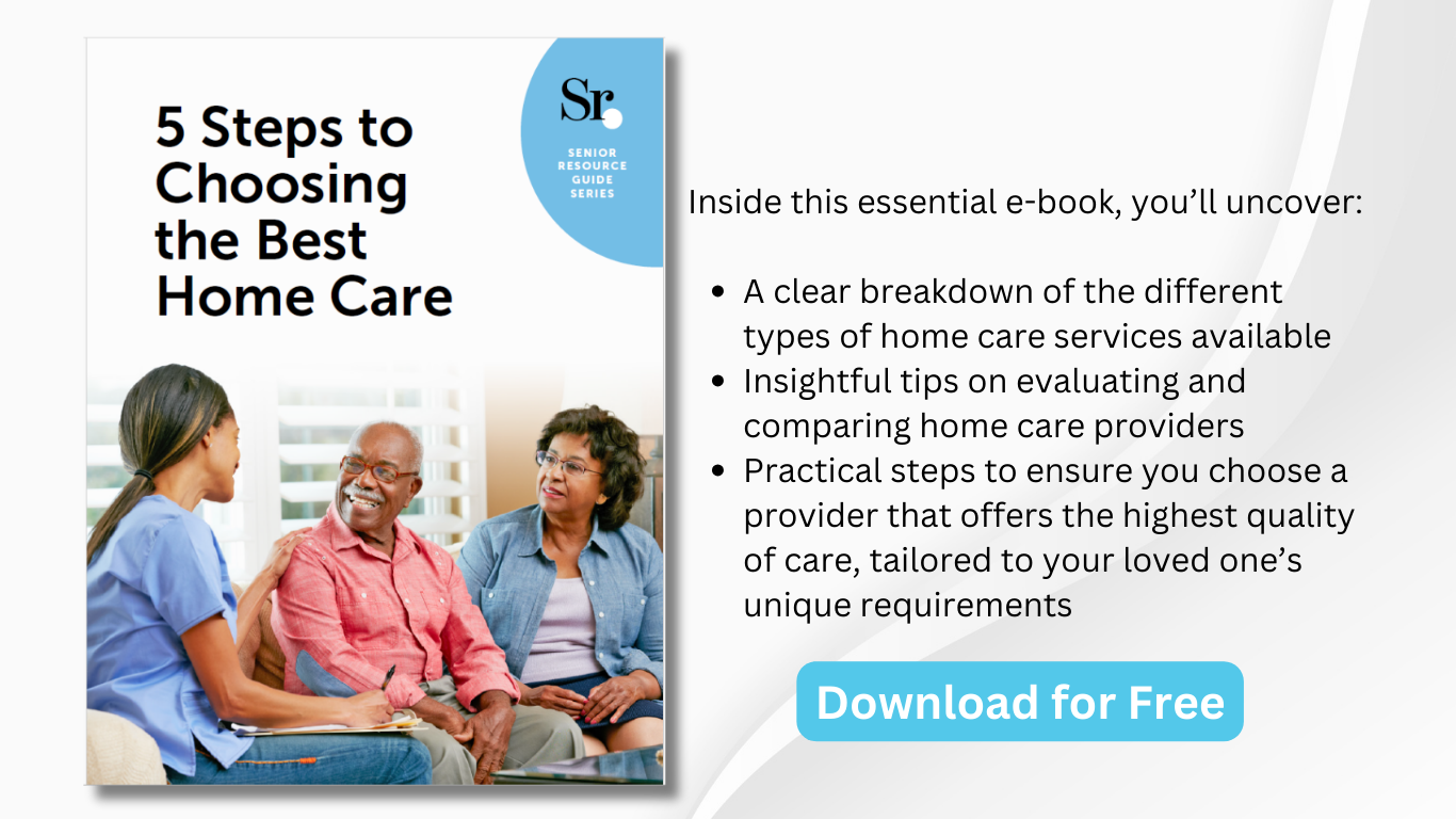 5 steps to choosing the best home care free e-book ad with ad copy