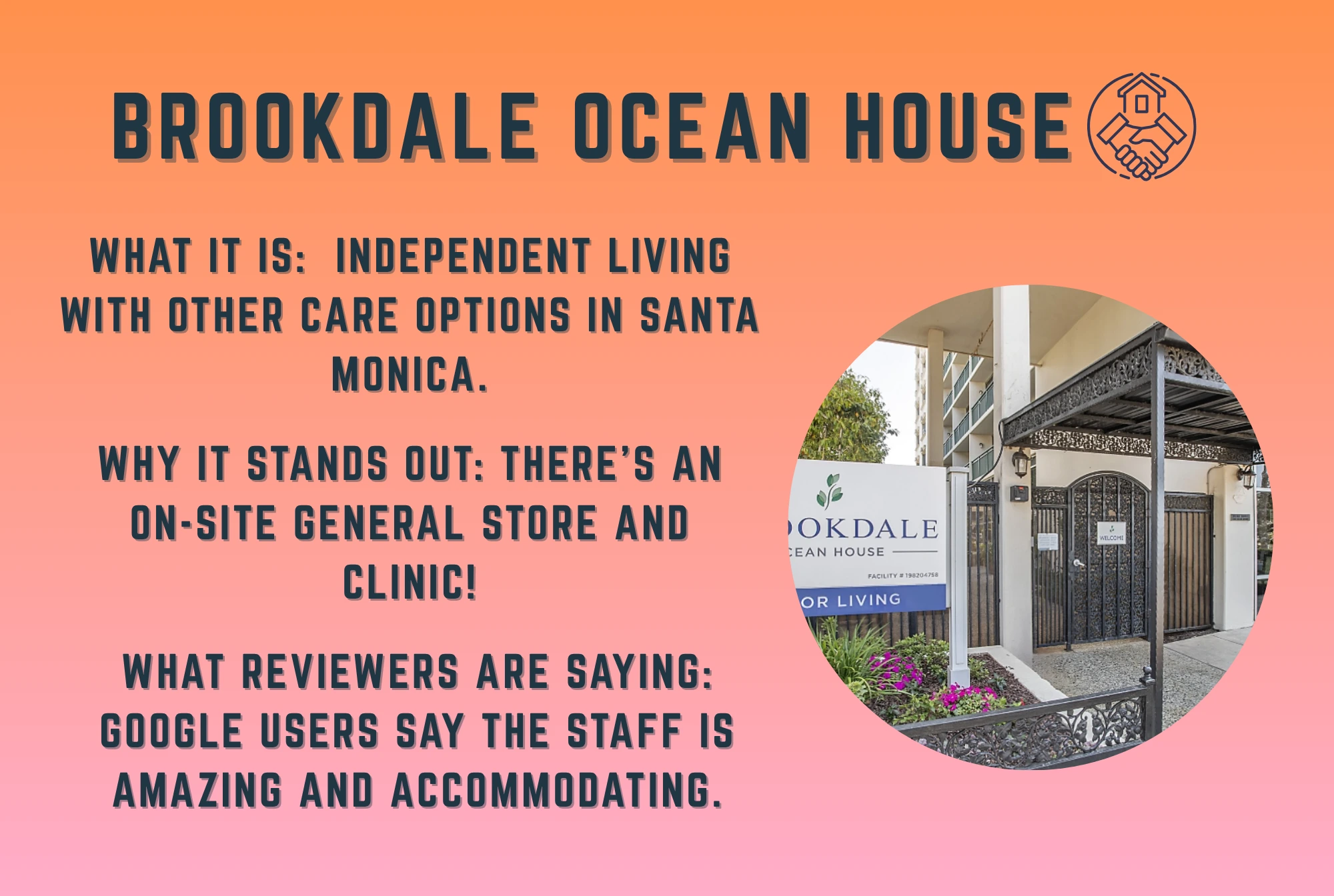 Brookdale Ocean House retirement communites near los angeles, california best senior living near los angeles, california