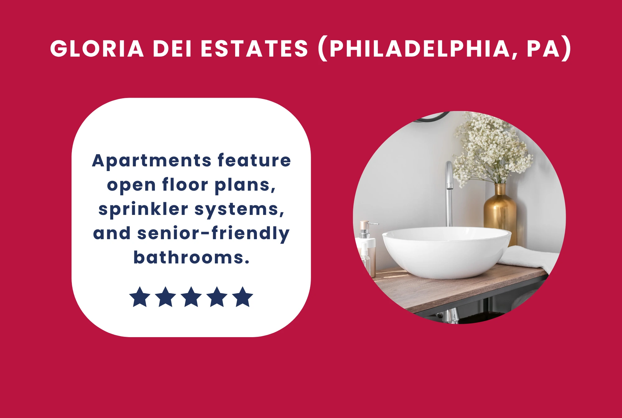 Gloria Dei Estates (Philadelphia, PA) best retirement communities near philly pa