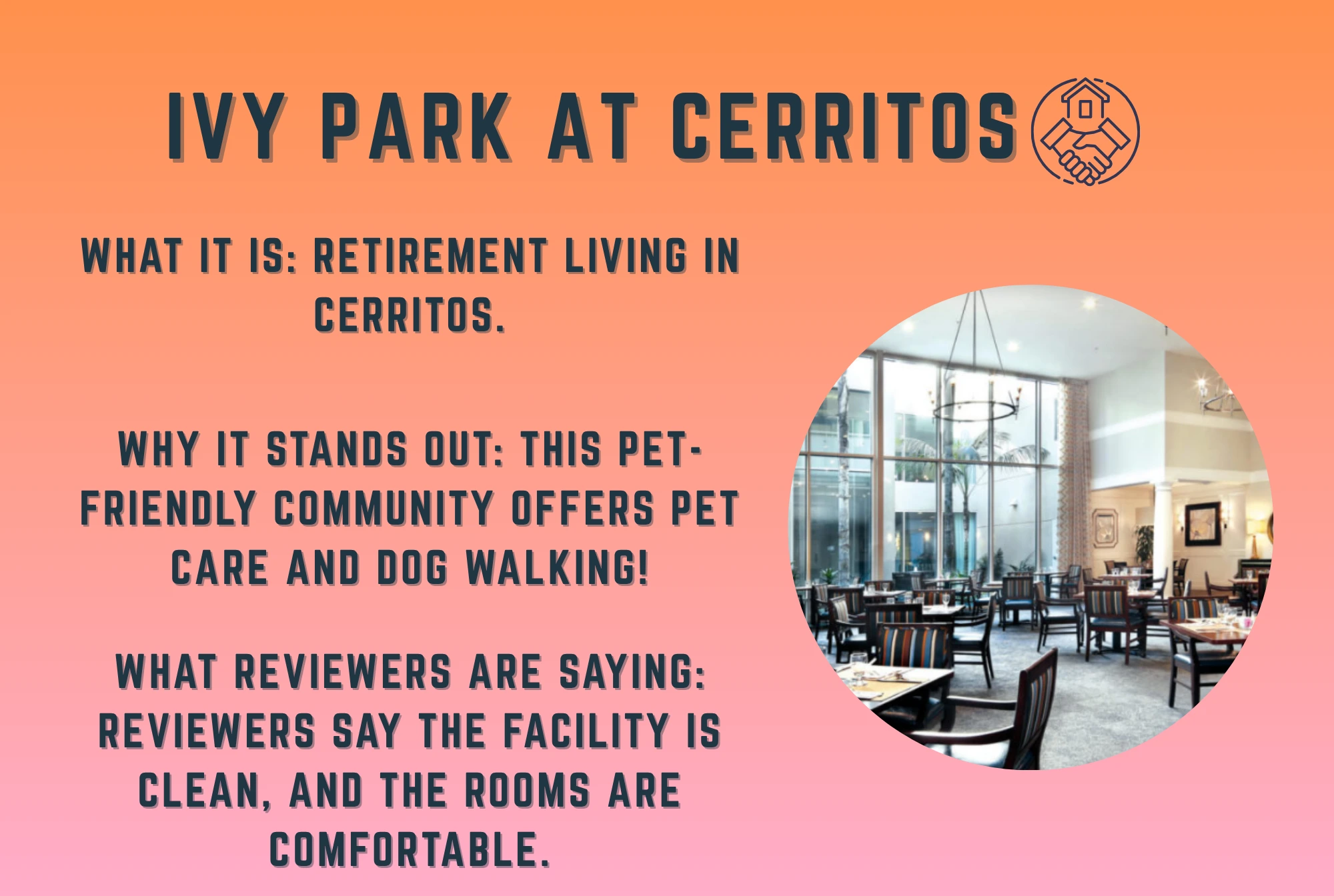ivy park at cerritos best retirement communities near los angeles, california
