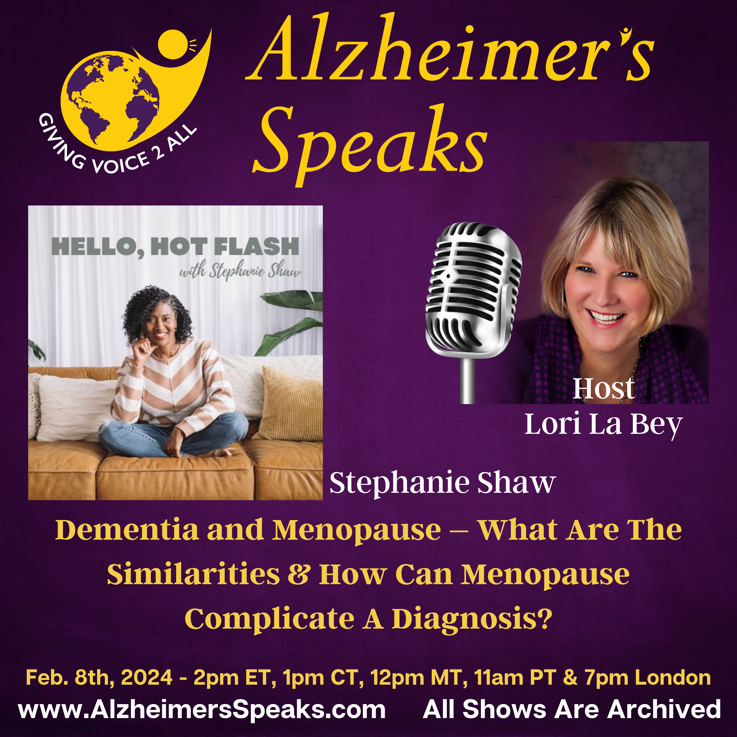 Is it Menopause or Dementia? Alzheimer's Speaks promo photo