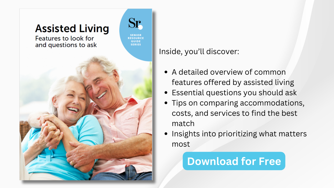 assisted living features to look for and questions to ask free e-book with ad copy