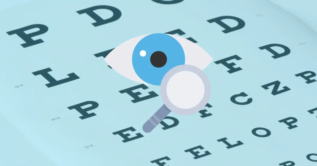 senior eye health clipart