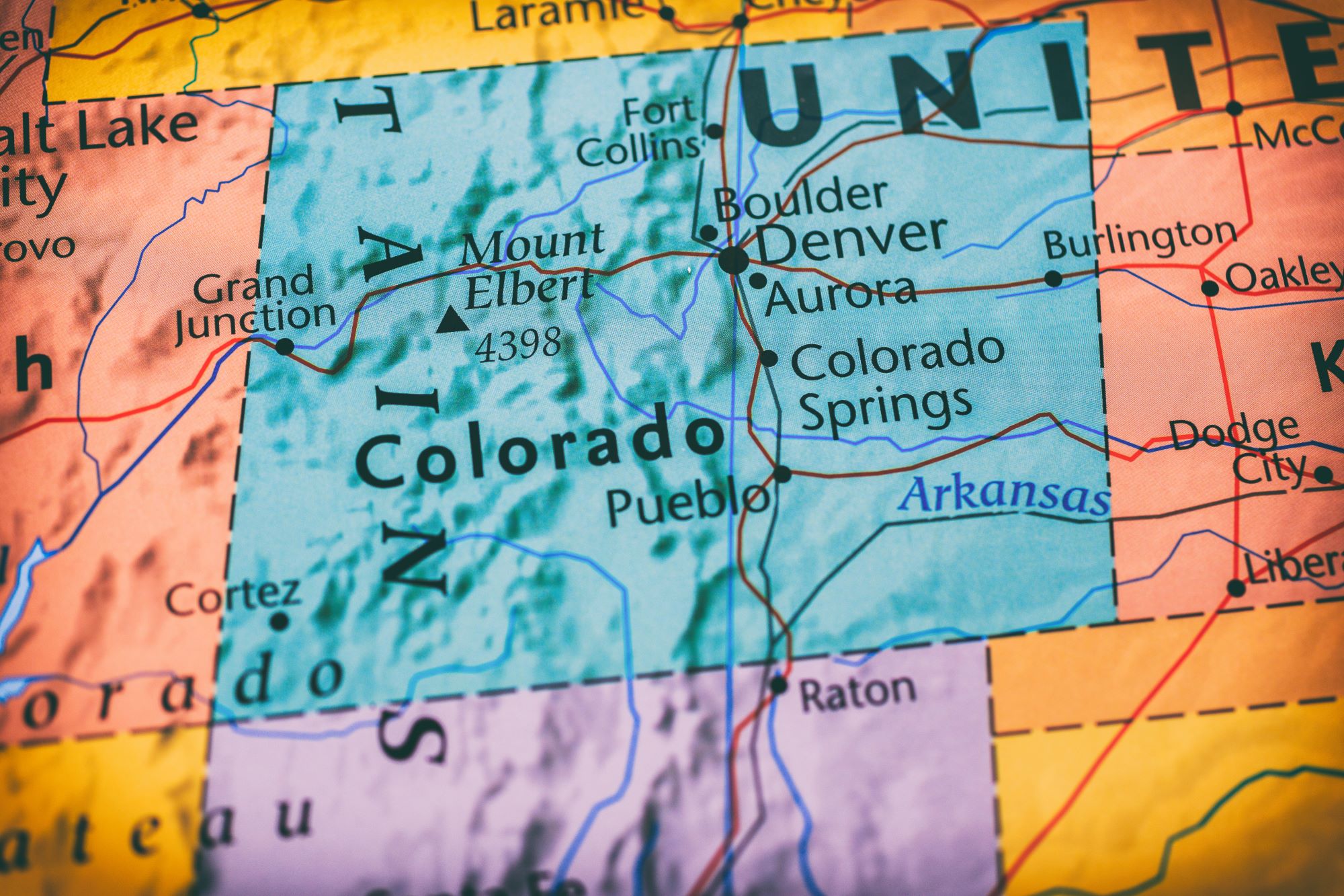colorado state map