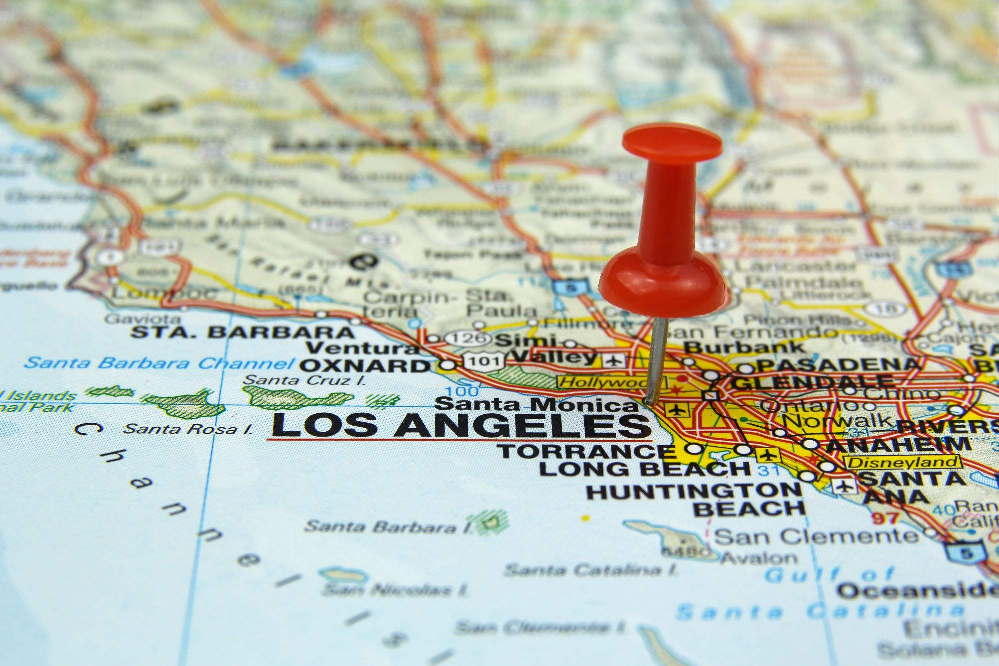 los angeles map