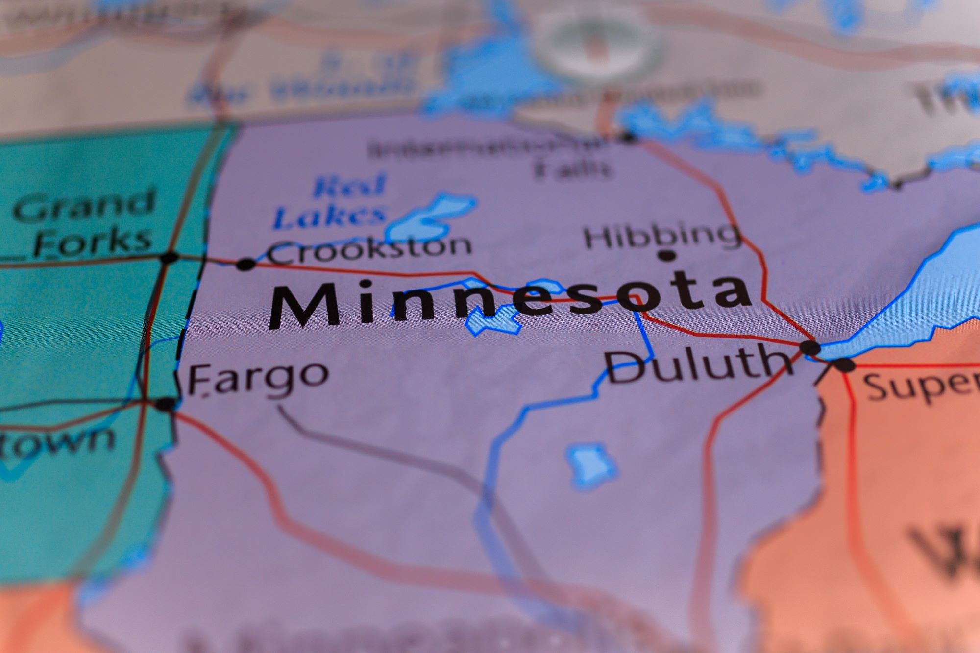 Minnesota state map