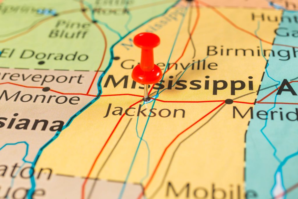 Mississippi state map