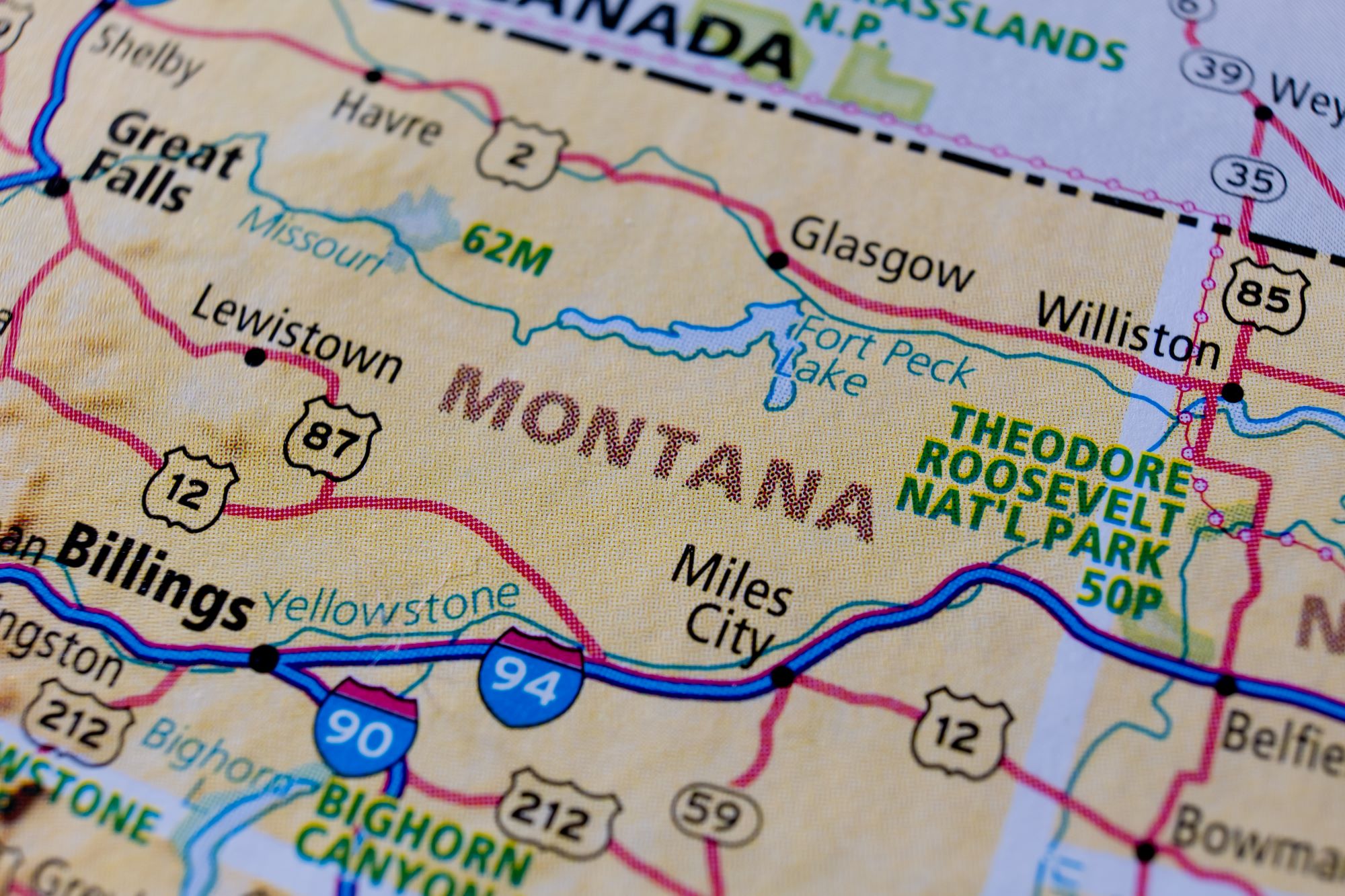 Montana state map