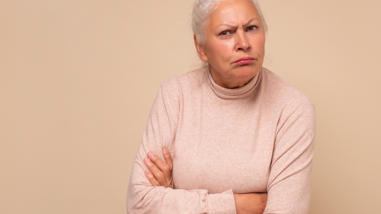 senior woman with no boundaries