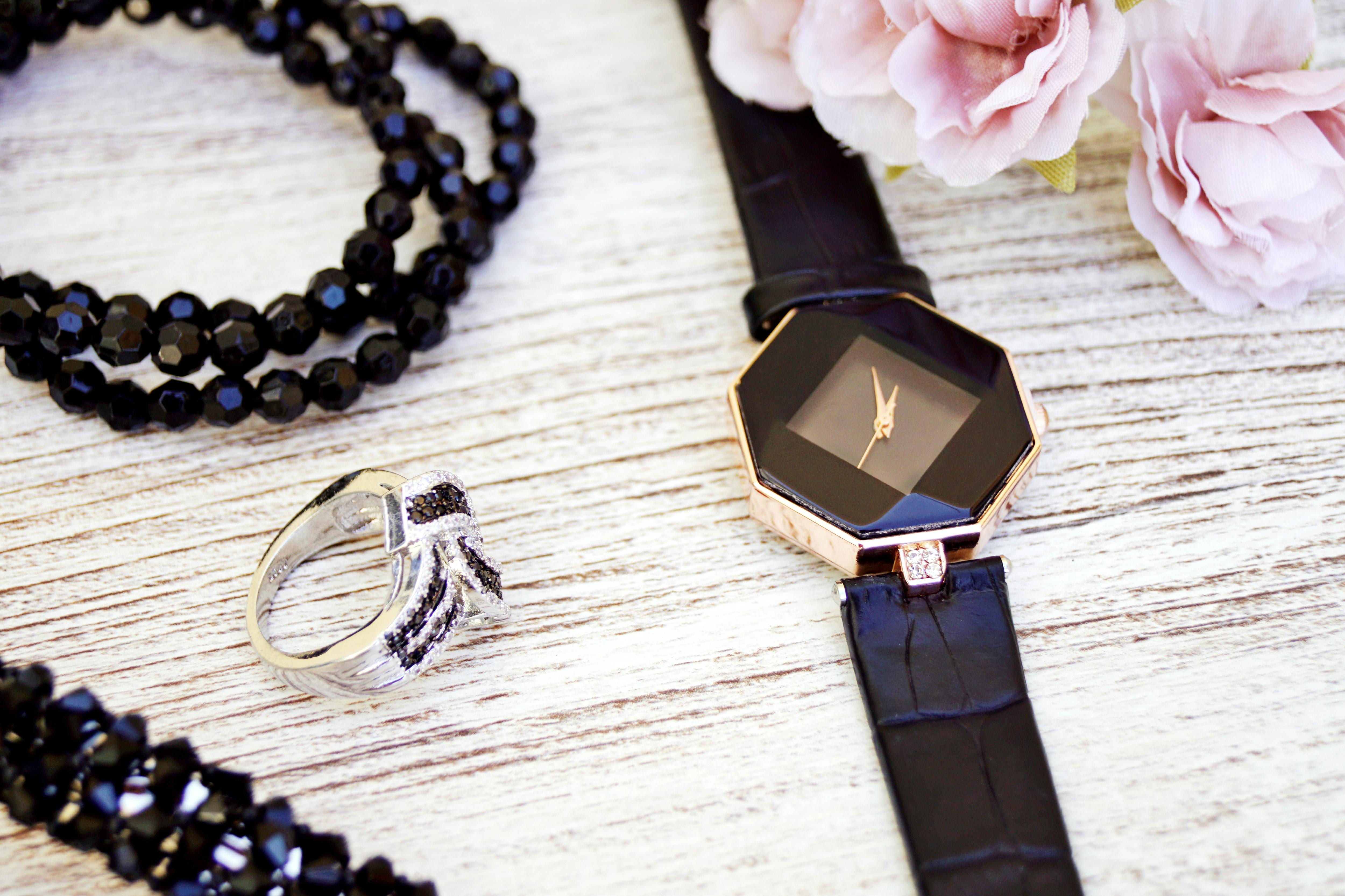 jewelry on a table
