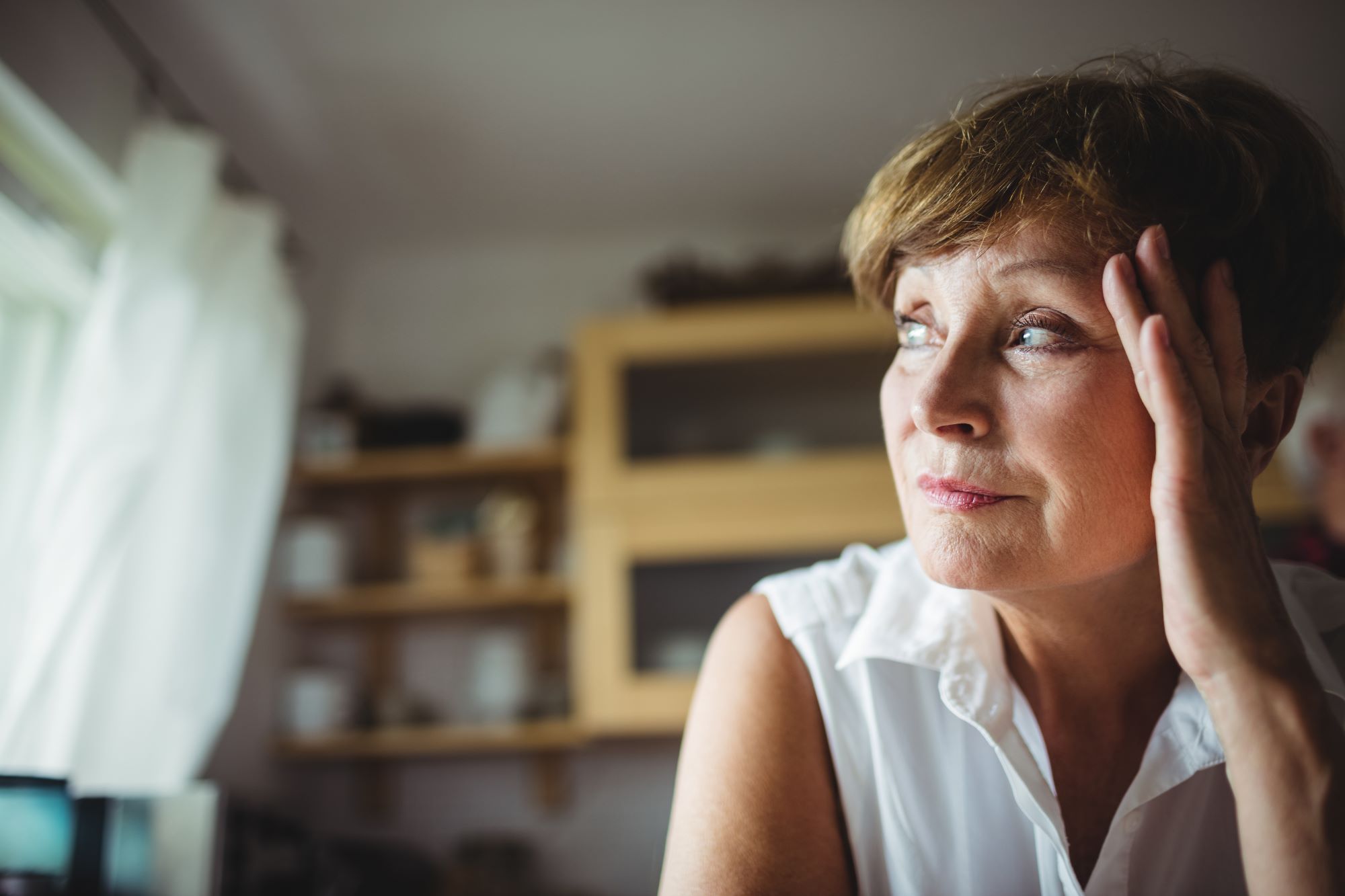 senior woman looking worried because it's time to end a friendship