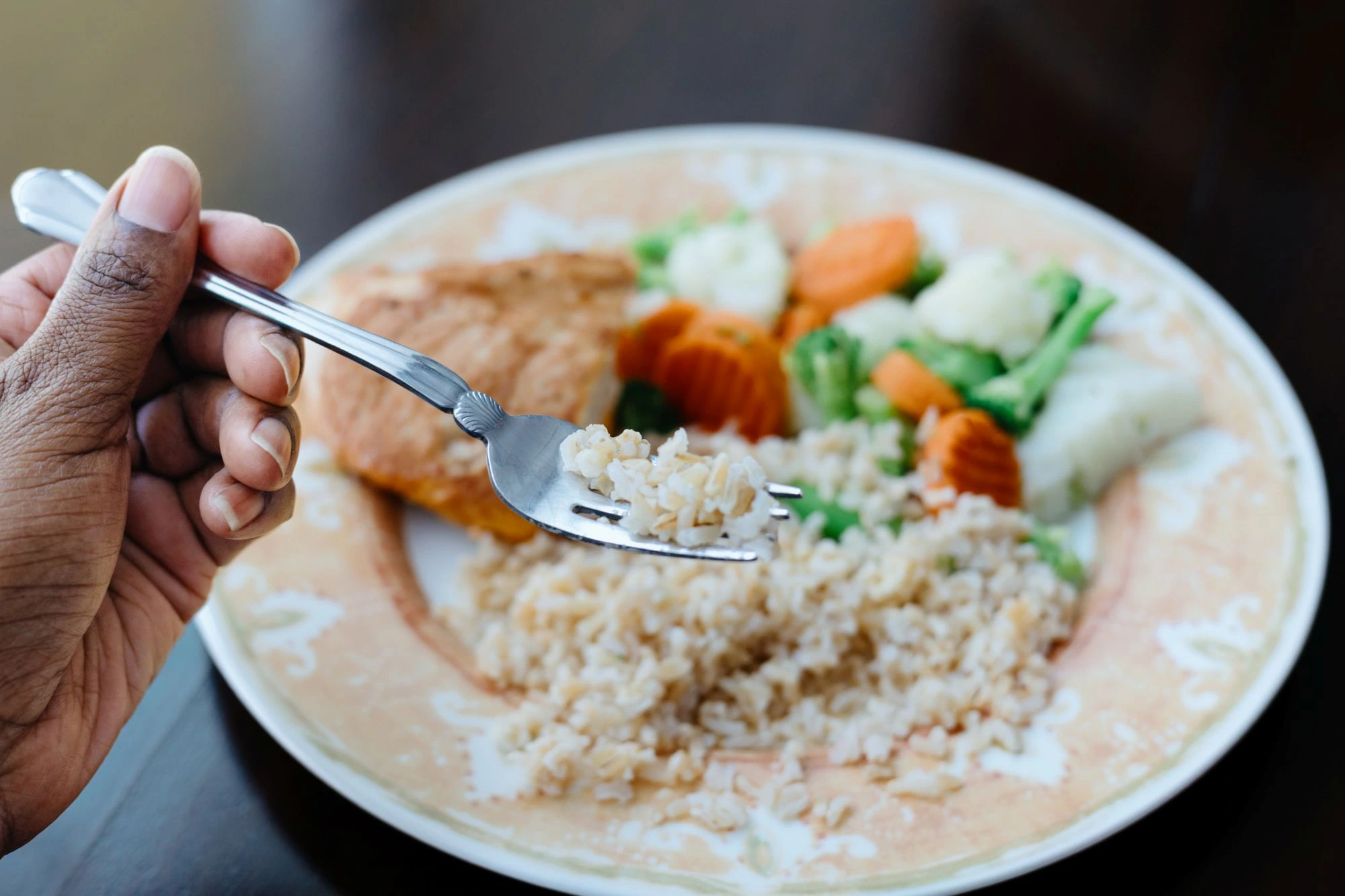 brown rice healthy meal