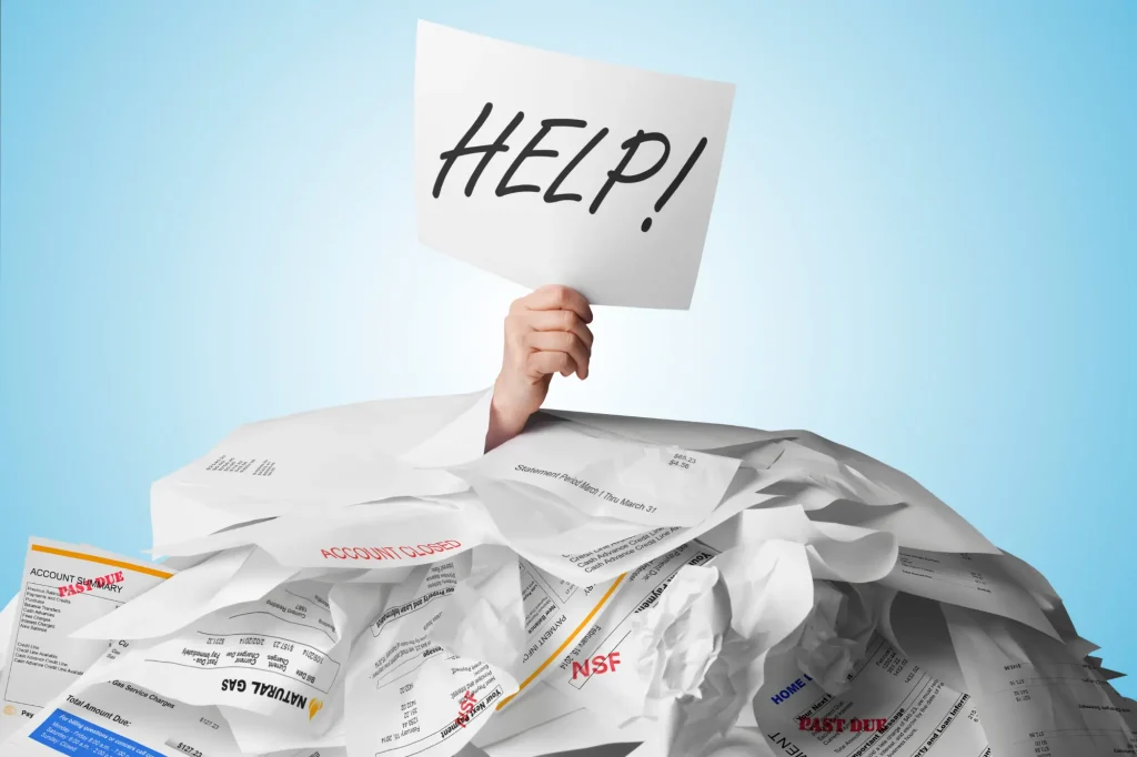 help sign under a whole lot of debt