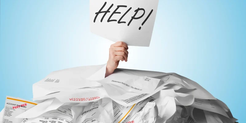 help sign under a whole lot of debt
