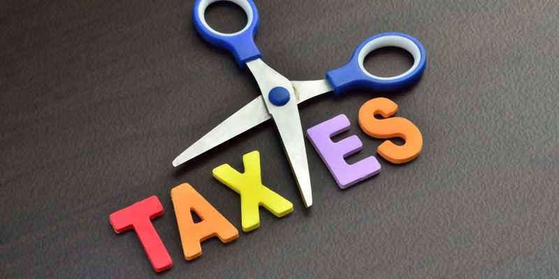 scissors and the alphabet TAXES