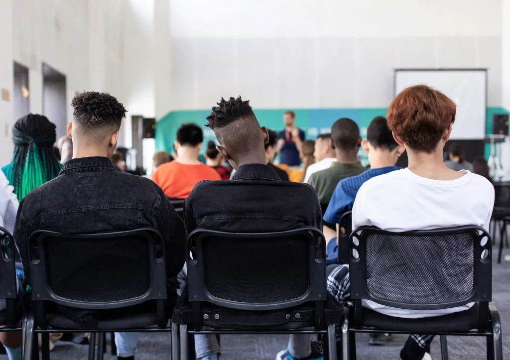 large class full of older students