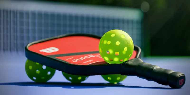 pickleball equipment and balls