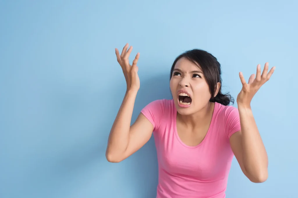 filipina woman angry