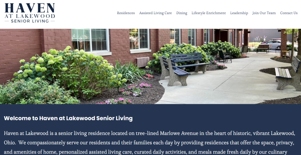 Haven at Lakewood Senior Living screenshot