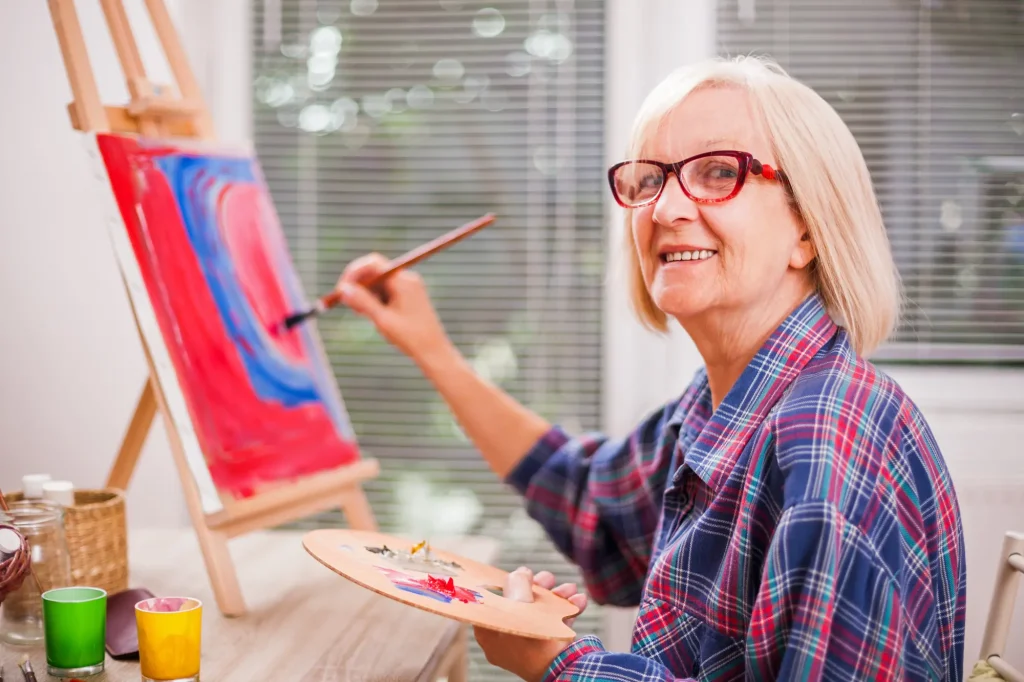 lady painting