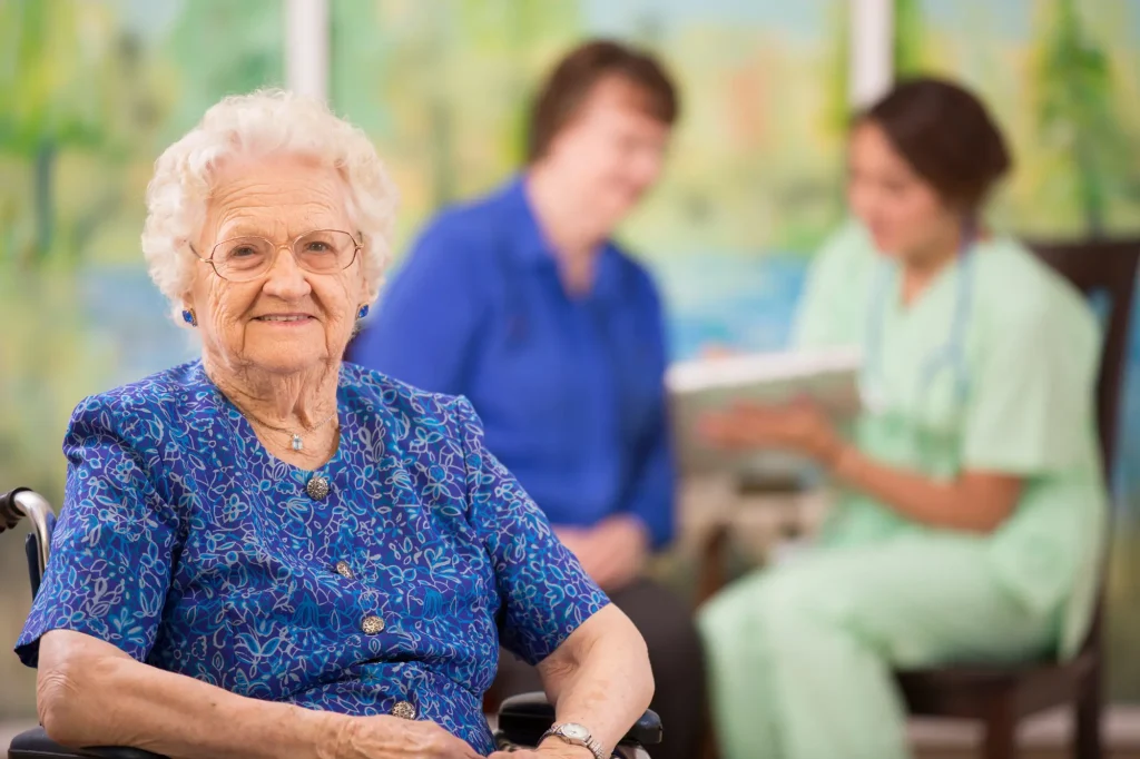 older lady in wheelchair