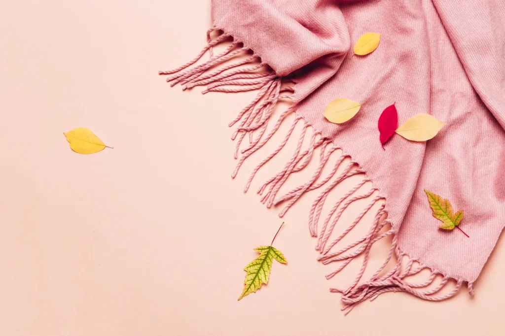pink scarf