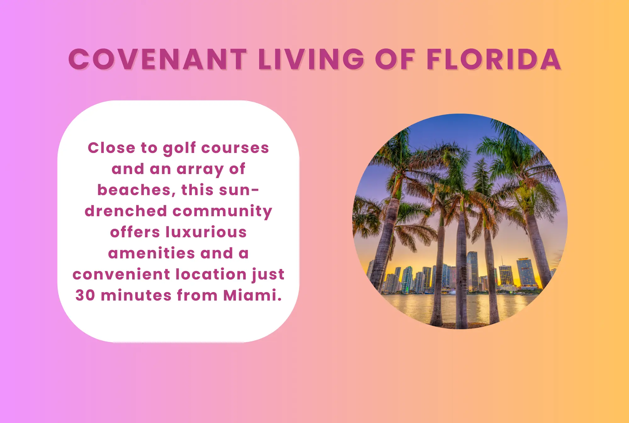 convenant living of florida best retirement communities near miami