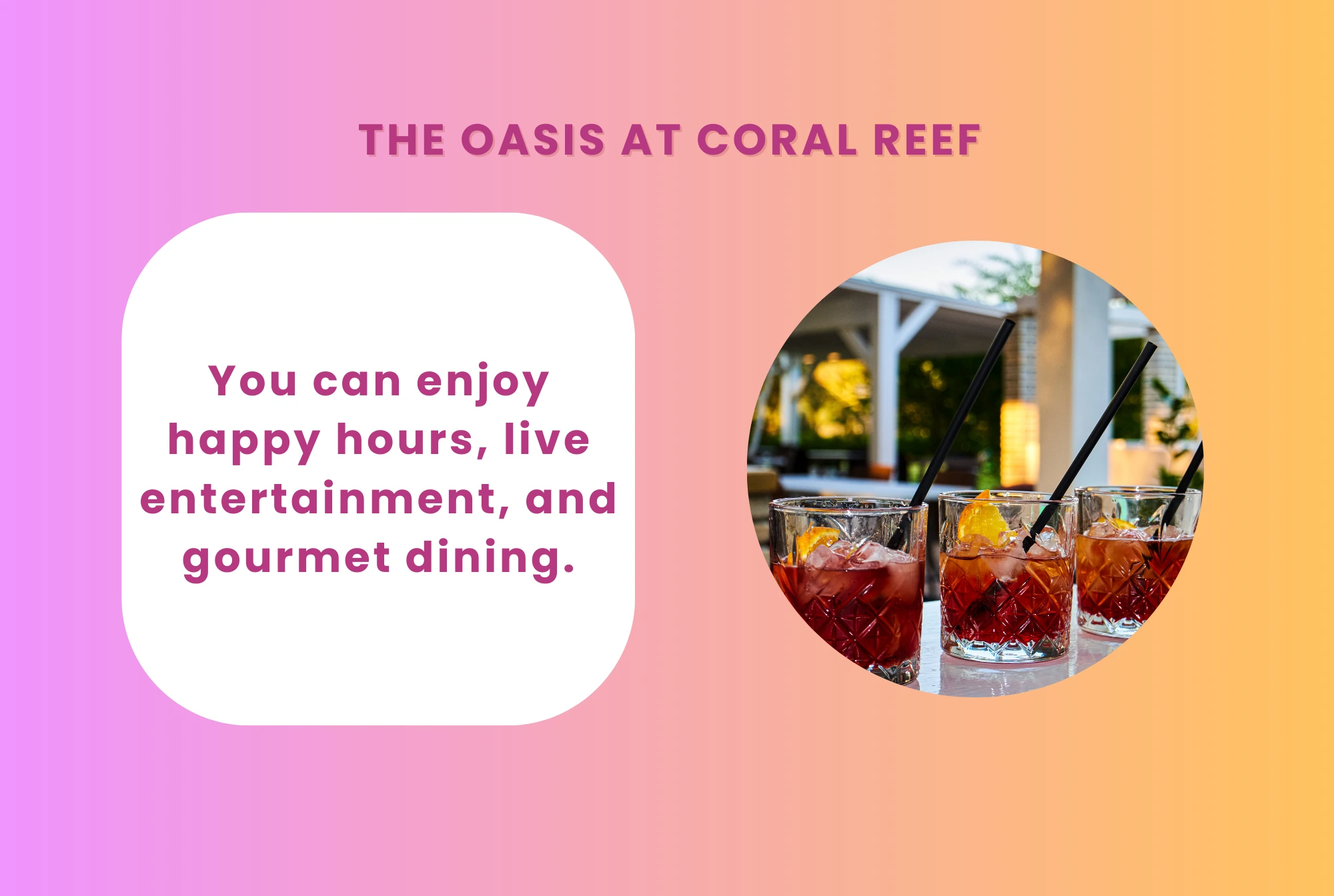 the oasis at coral reef miami florida retirement communities