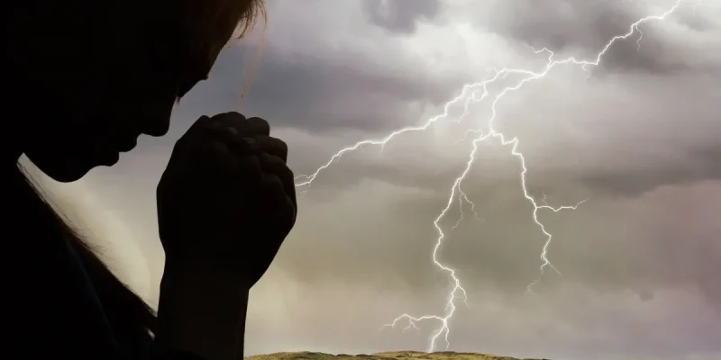 praying in a storm