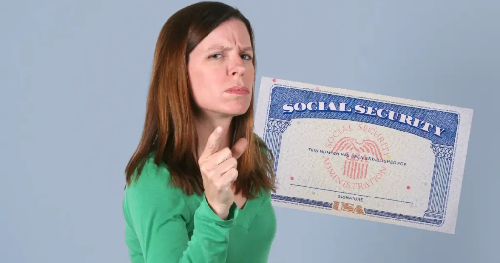 woman pointing her finger exclaiming that she knows what's wrong with social security