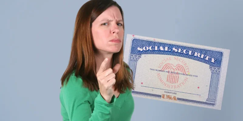 woman pointing her finger exclaiming that she knows what's wrong with social security