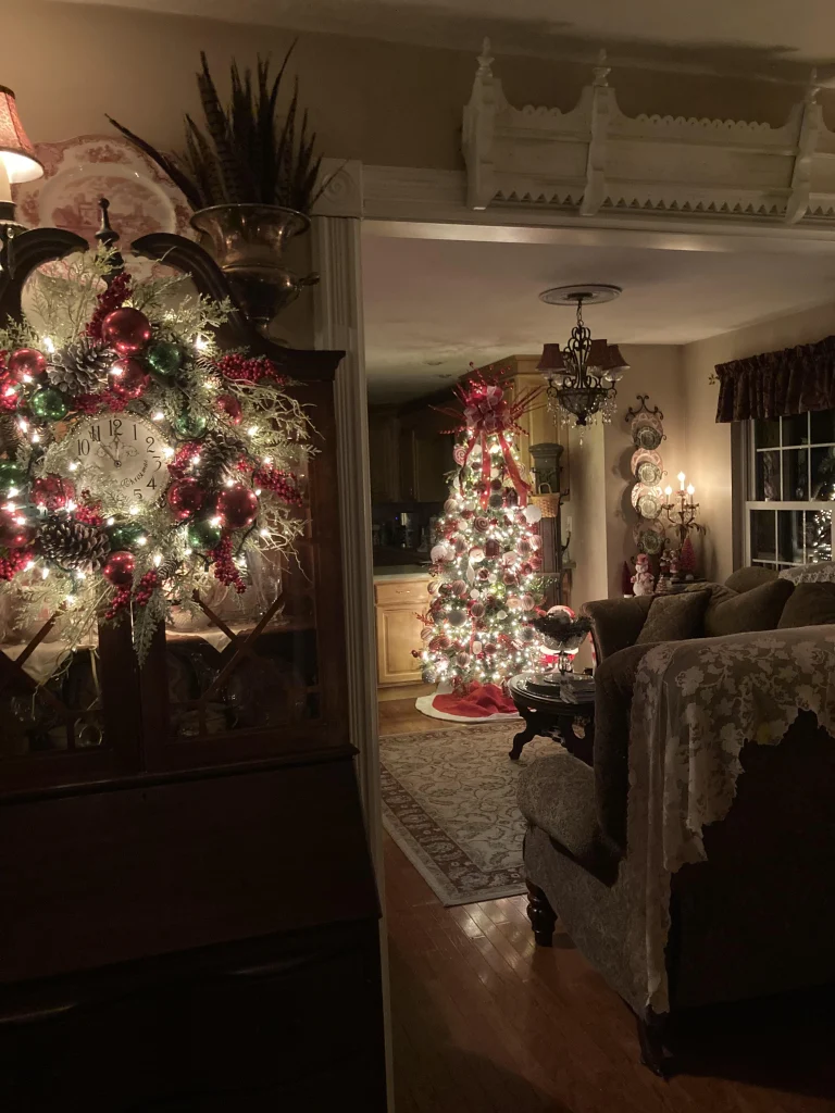 christmas trees and wreaths