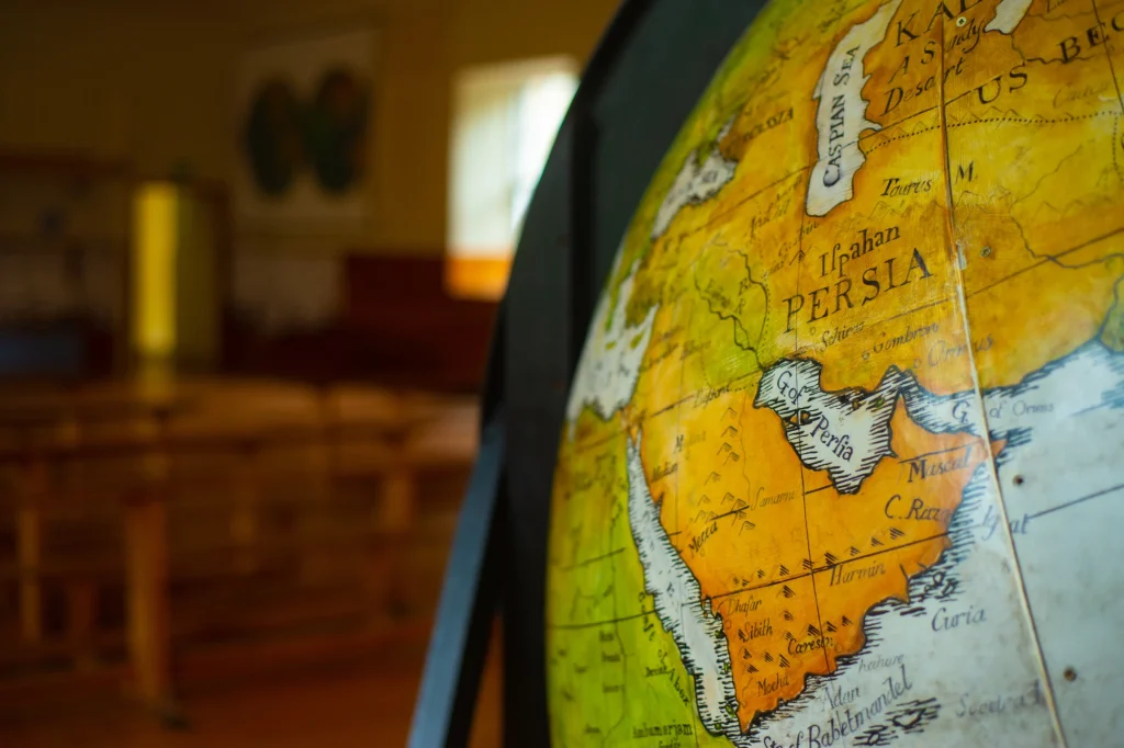 globe in classroom
