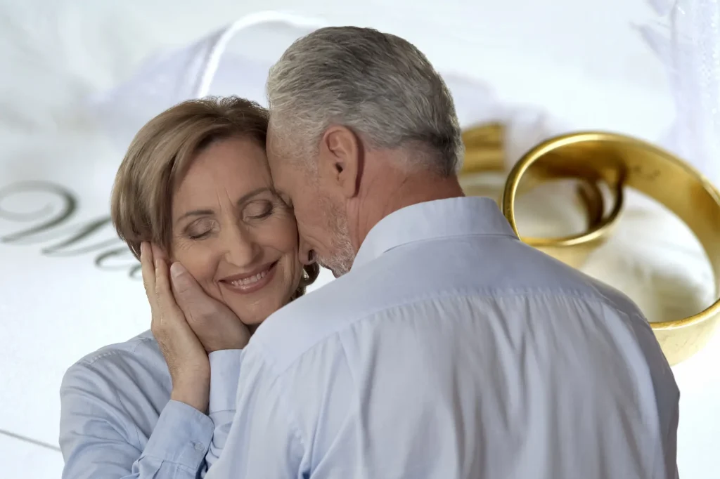 wedding rings couple