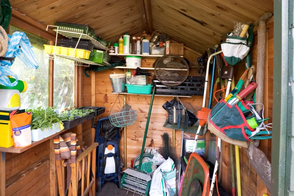shed full of junk