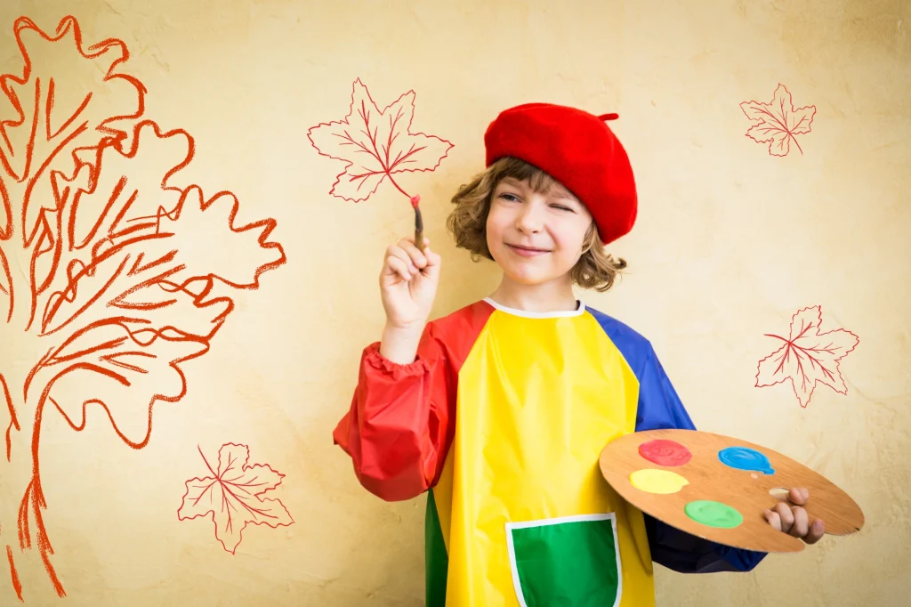 child painting