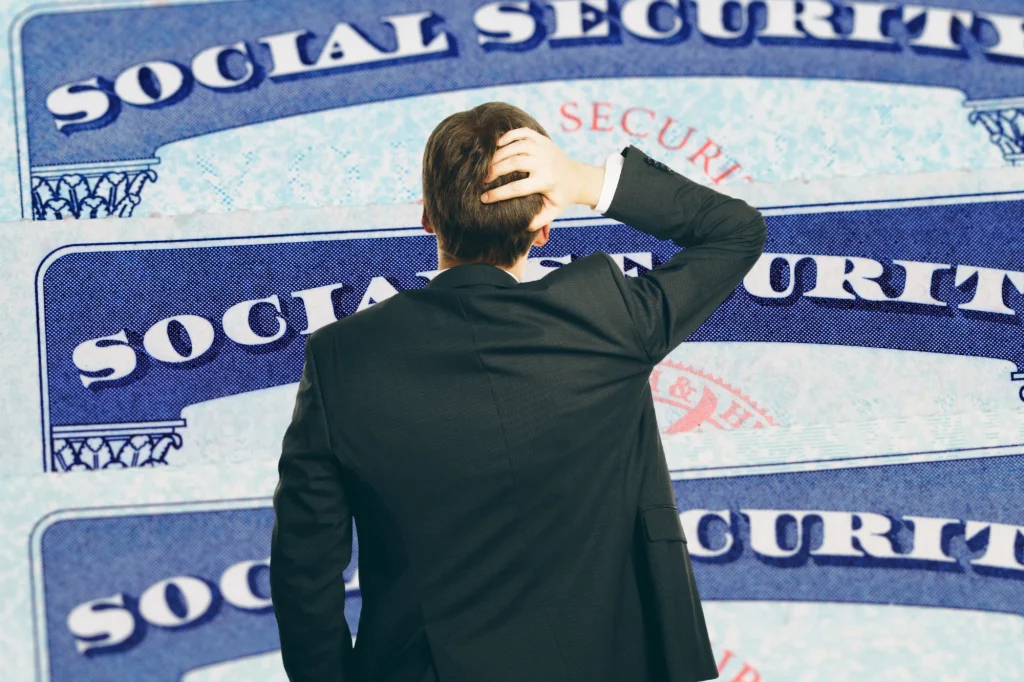 confused about social security rules, man with hand on head wondering