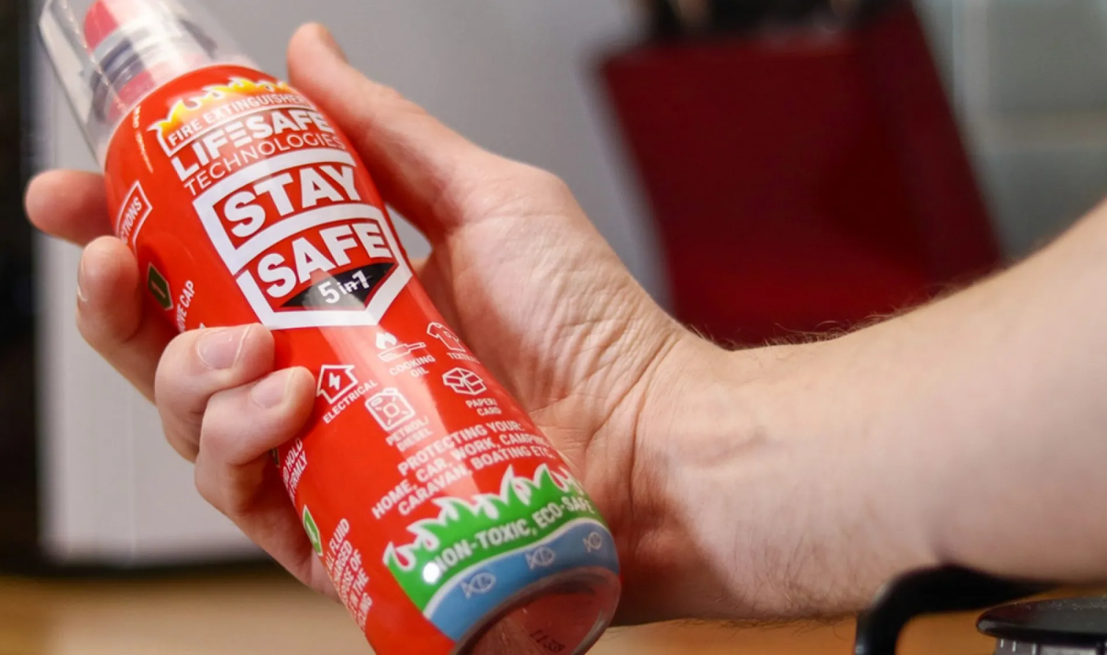 StaySafe: The 5-in-1 Fire Extinguisher That Eliminates ALL Types Of Fires