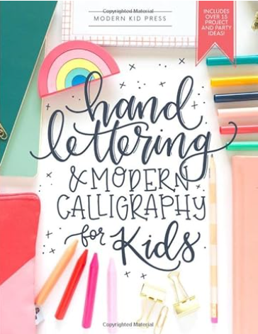 Hand Lettering and Modern Calligraphy Set for Kids by Modern Kid Press screenshot from Amazon
