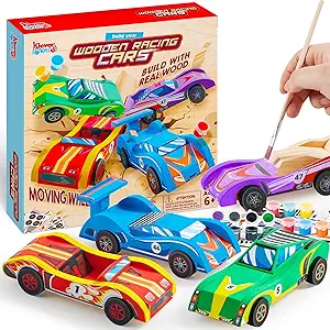 Build & Paint Your Own Wooden Cars screenshot from Amazon