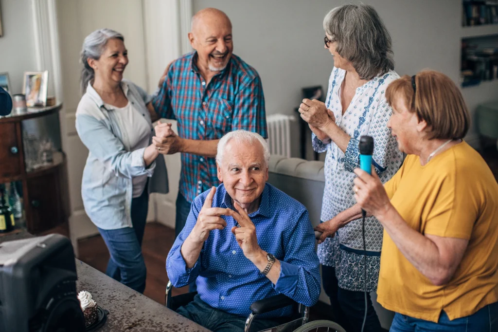 older adults karaoke
