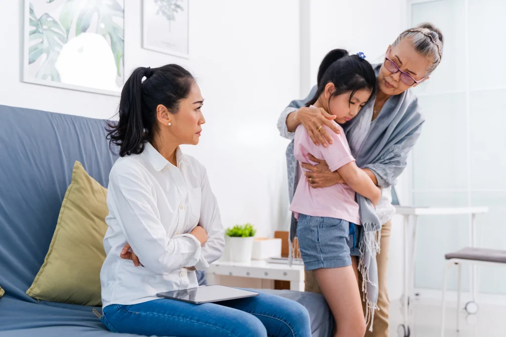 grandmother overstepping boundaries with adult child and grandchild