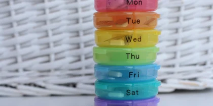 rainbow days of the week pill box