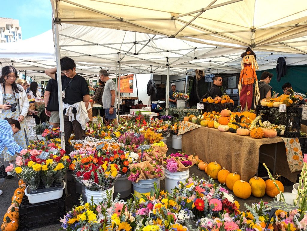 The Little Italy Merkato Farmers Market in San Diego, California, stretches six blocks long, has 190 vendors on Saturdays and welcomes 25,000 visitors each week rain or shine. Photo courtesy of Athena Lucero.